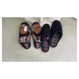 2 pairs of slippers size 9.5