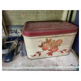 Vintage bread box & misc items