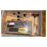 Wire strippers and screwdrivers