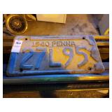 Pennsylvania License Plate 1940