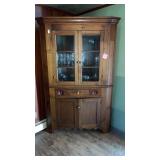 Vintage Wooden Corner Cabinet 83x52in. NO