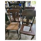 4 vintage chairs