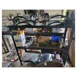 Metal shelf  54 1/2 ï¿½ 18 3/4 ï¿½ 54in. Tall no