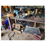 Heavy duty metal work bench bring help 94in. X