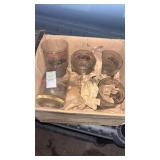 box with 5 glasses featuring antique cars