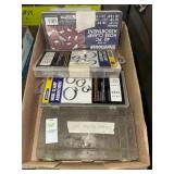 Lot of hose clamp assortment and chain repair kit