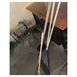 Lot of rakes metal and plastic