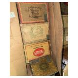 4 empty cigar boxes