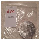 2000 Walking Liberty US Eagle Silver Dollar Coin