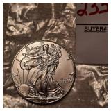 2019 Walking Liberty US Eagle Silver Dollar Coin