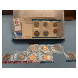 1969 U.S. Mint proof partial set
