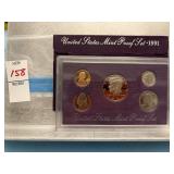 United States Proof Set - 1991