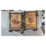 Set of 2 Native American Dreamcatchers 15x22