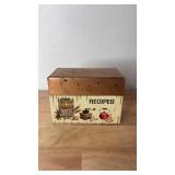 MCM J Chen Recipes Box Metal