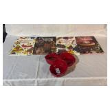 Christmas Cookbooks and Candy Dish