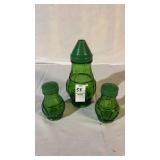 Bullseye Green Sugar Salt Pepper Set