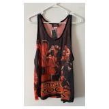 NWT Vintage 1999 WWF The Rock Graphic Mesh Tank
