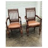 Two Vintage Parlor Chairs Repaired