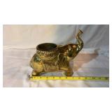 Heavy Brass Elephant Planter