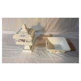 Westmoreland Glass Candy Dish and Covered Candy
