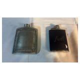 Pair of Vintage Flasks 4 Inches