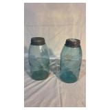Two Ball Mason Jars Half Gallon 10 Inches Tall