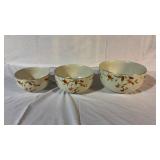 3 Pc Jewel Tea Hall Superior Bowl Set 6,7.5,9