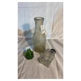 Milk Bottle, Ink Well, and Candy Bottle