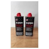 2 New Zippo Lighter Fluid Bottles 4 Oz Each