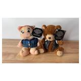 Set of 2 Harley Davidson Beanie Plush