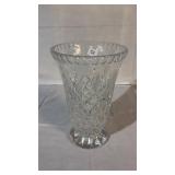 Leaded Crystal Glass Vase 10 Inch Tall