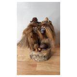 Vintage Original Arensbak Folk Art Troll Couple