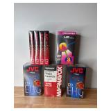 Lot of Blank VHS Tapes Sealed  JVC SX EHG