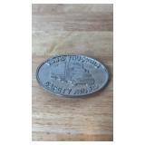 Vintage Ward Trucking Safety Award Belt Buckle