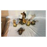 5 Pc Indian Statue Set Tallest Is 11 Inches
