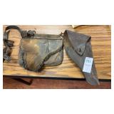 Vintage Leather Holster and Pouch