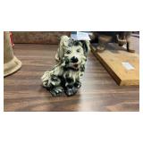 Mini Ceramic Dog Figurine Planter