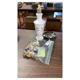 Costume Earrings, Jergens Lotion Bottle, and
