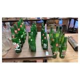 Assorted Vintage 7-Up Bottles