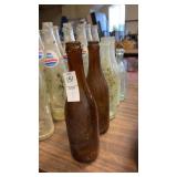 5 vintage brewing bottles