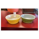 2 Vintage Federal Glass Bowls