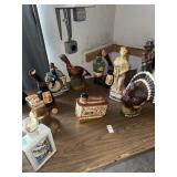 Lot of 10 collectible vintage decanters Austin