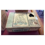 Vintage Anchor Hocking 3pc -Accent Modern Console