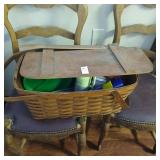 Vintage picnic basket as is