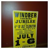 Vintage Windber Jubilee poster