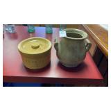 June Diary Canister and Crescent Pottery Vase