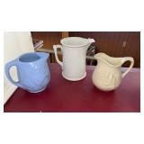 3 Ceramic Pitchers