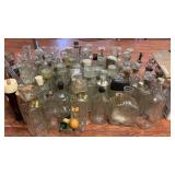Lot of Clear Glass Decanters