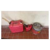 Lot of 3 Gas Cans