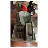 Scoop, Wooden Box and Detecto Scale